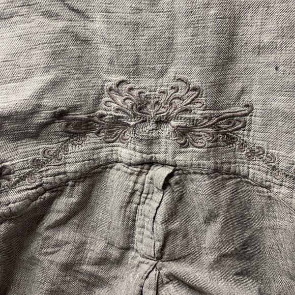 Soft Surroundings Button Front Jacket in gray size extra large - Picture 4 of 5